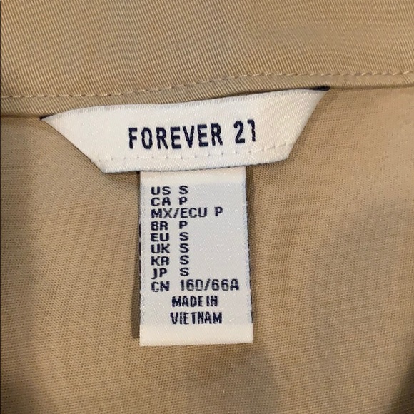 Khaki mini skirt with belt - Picture 3 of 3